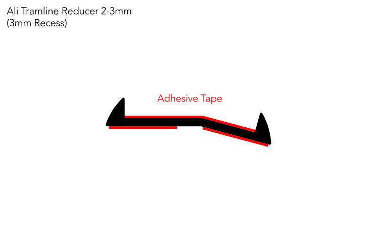 Stairrods Ali Tramline Reducer - 1mm or 3mm recess
