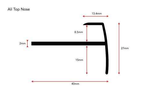 Stairrods Ali Top Nose Flooring Trim