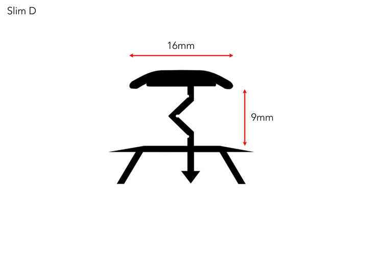 Stairrods Premier Slim D Floor Trim