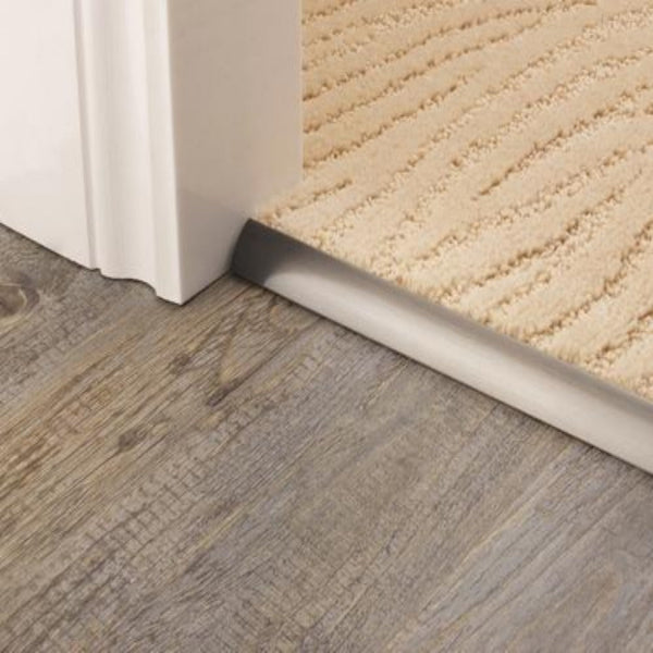 Stairrods Premier Trims Single 4 9 or 13mm metal stair trim edging between carpet and wooden floor