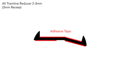 Stairrods Ali Tramline Reducer - 1mm or 3mm recess