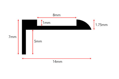 Stairrods Ali Tramline End Profile