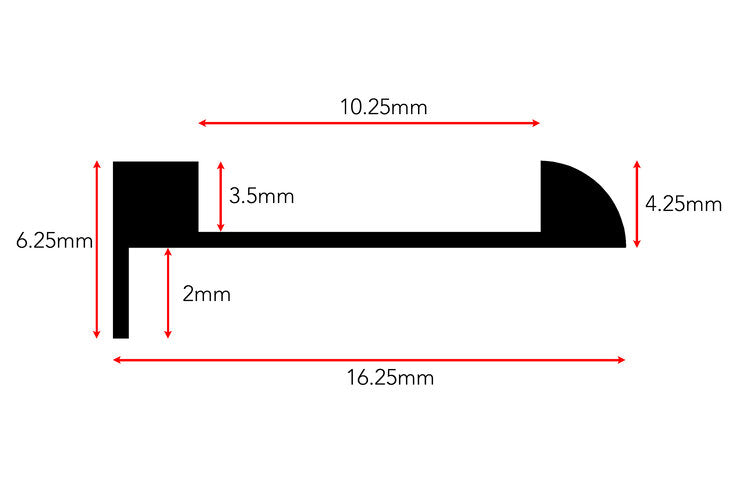 Stairrods Ali Tramline End Profile