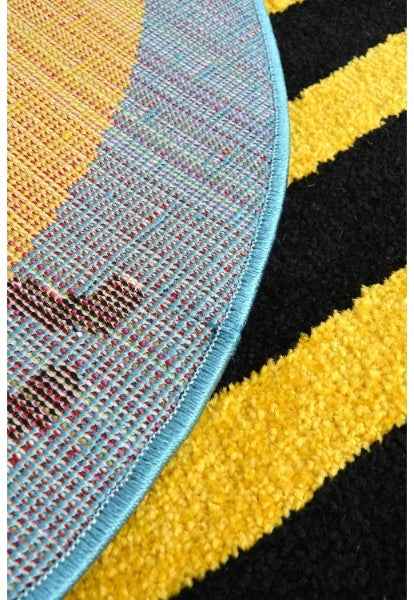 Colour Pop Bee Design Indoor Floor Rug