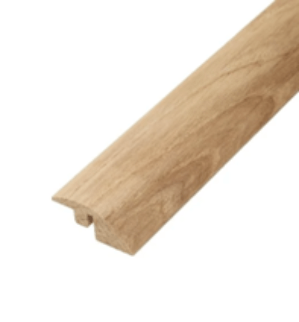 Natural engineered wood flooring transition strip from Bespoke Wood Flooring Accessories for seamless design
