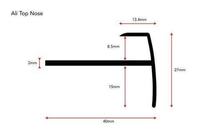 Stairrods Ali Top Nose Flooring Trim