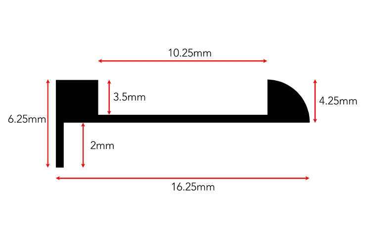 Stairrods Ali Tramline End Profile Trim
