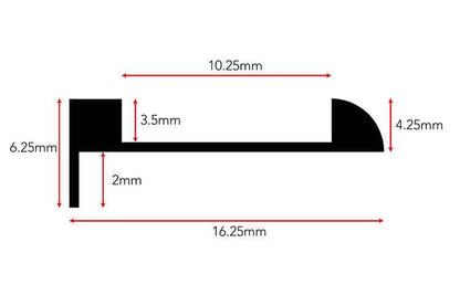 Stairrods Ali Tramline End Profile Trim