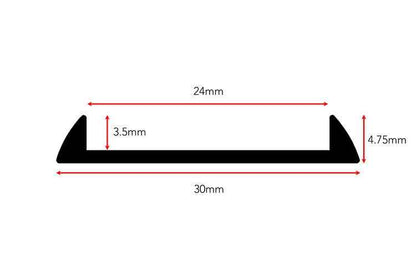 Stairrods Ali Tramline Transition Flooring Trim