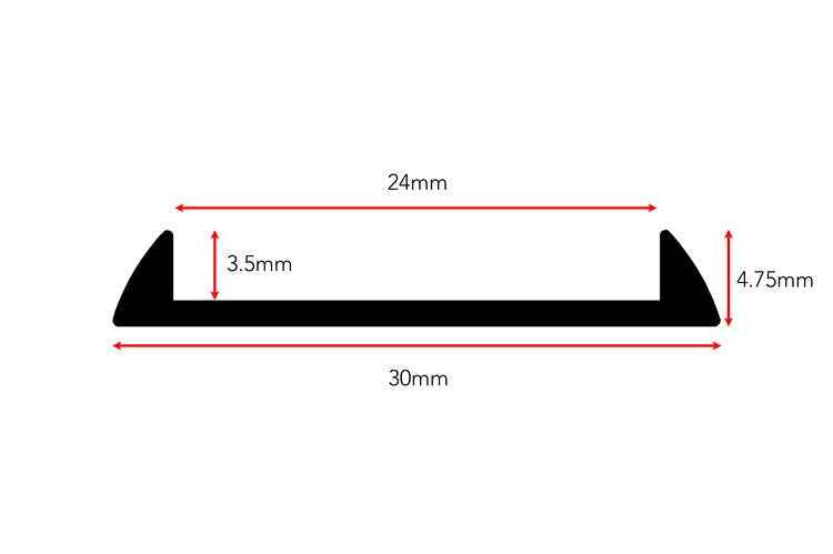 Stairrods Ali Tramline Transition Flooring Trim