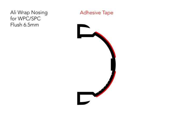 Stairrods Ali Wrap Nosing For SPC Or WPC Overlap