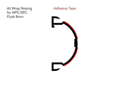 Stairrods Ali Wrap Nosing For SPC Or WPC Overlap