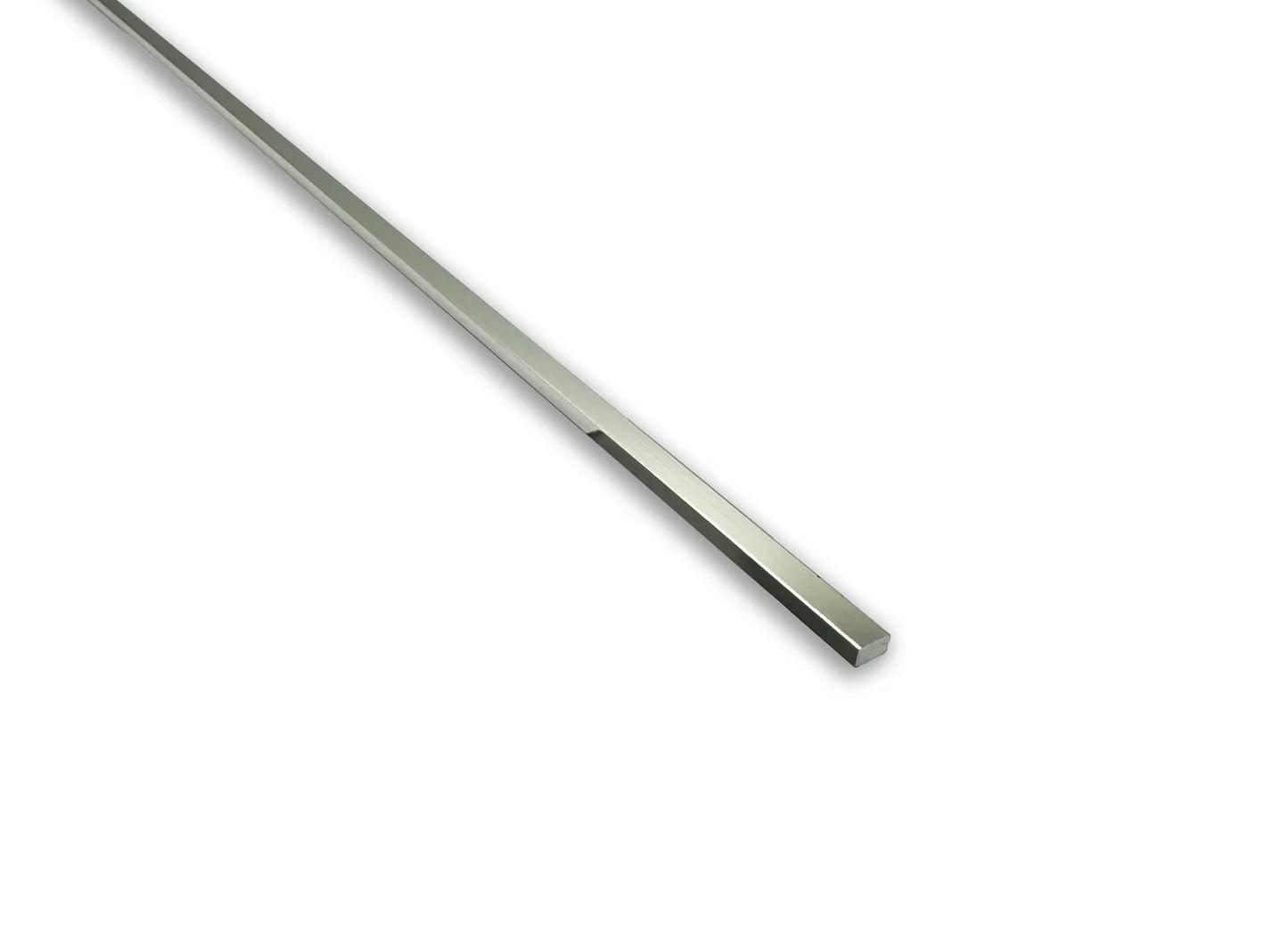 Stairrods New Ali Inlay Floor Trim in polished aluminium, ideal for seamless flooring transitions