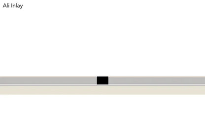Stairrods New Ali Inlay Floor Trim in silver and black, ideal for seamless flooring transitions