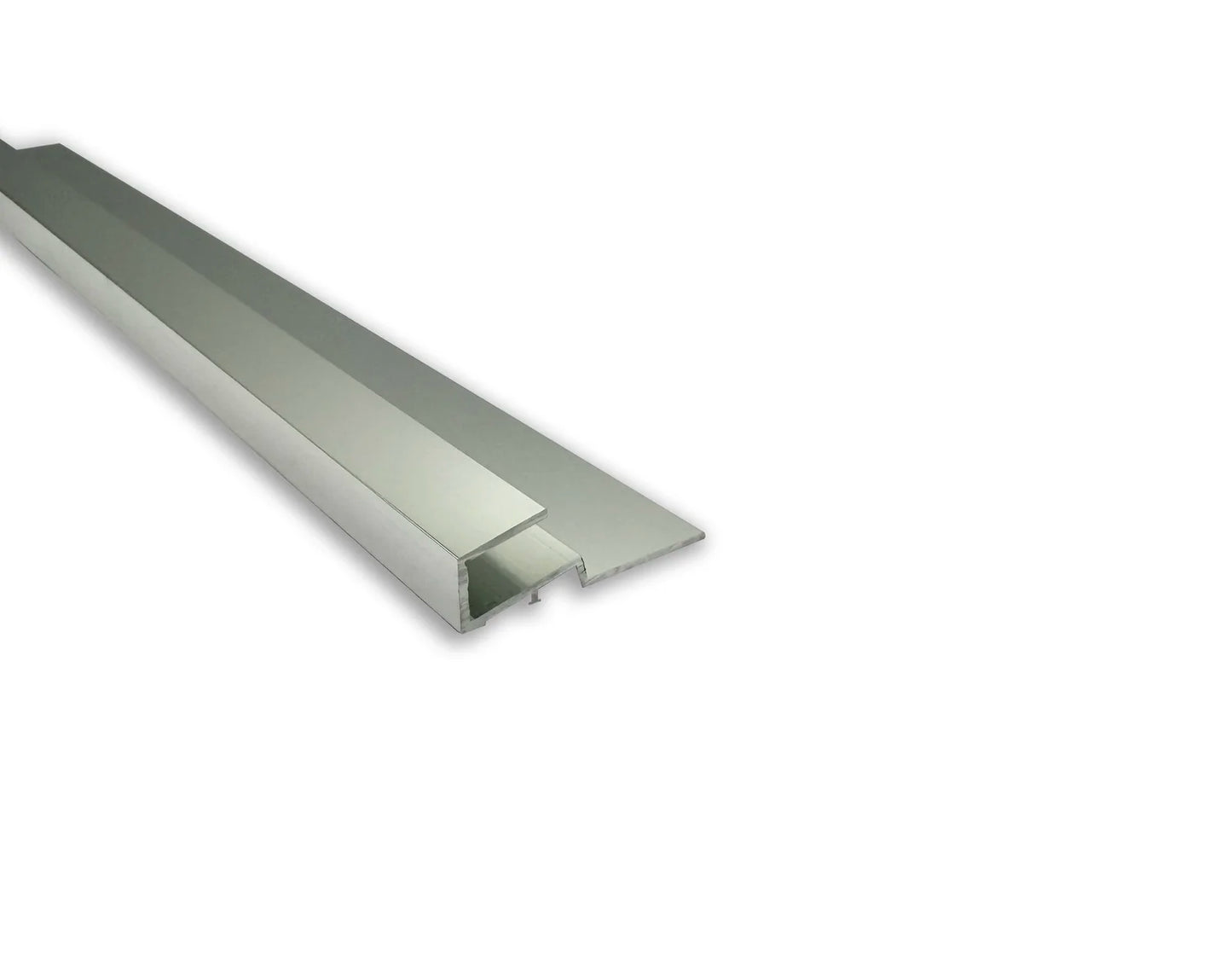 Stairrods New Ali Square Aluminium Strip in Silver, ideal for flooring transitions and trims