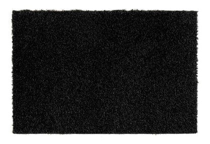 Black plain turtle mats for home by Turtle Mat with a soft textured surface for indoor use
