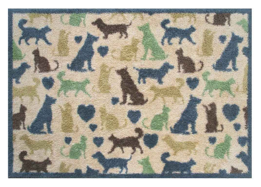 Turtle Mats Cats and Dogs Design Interior Rug