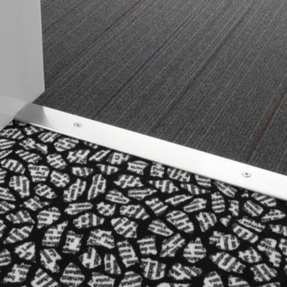 Image of Stairrods Premier Trim Cover Brushed Chrome