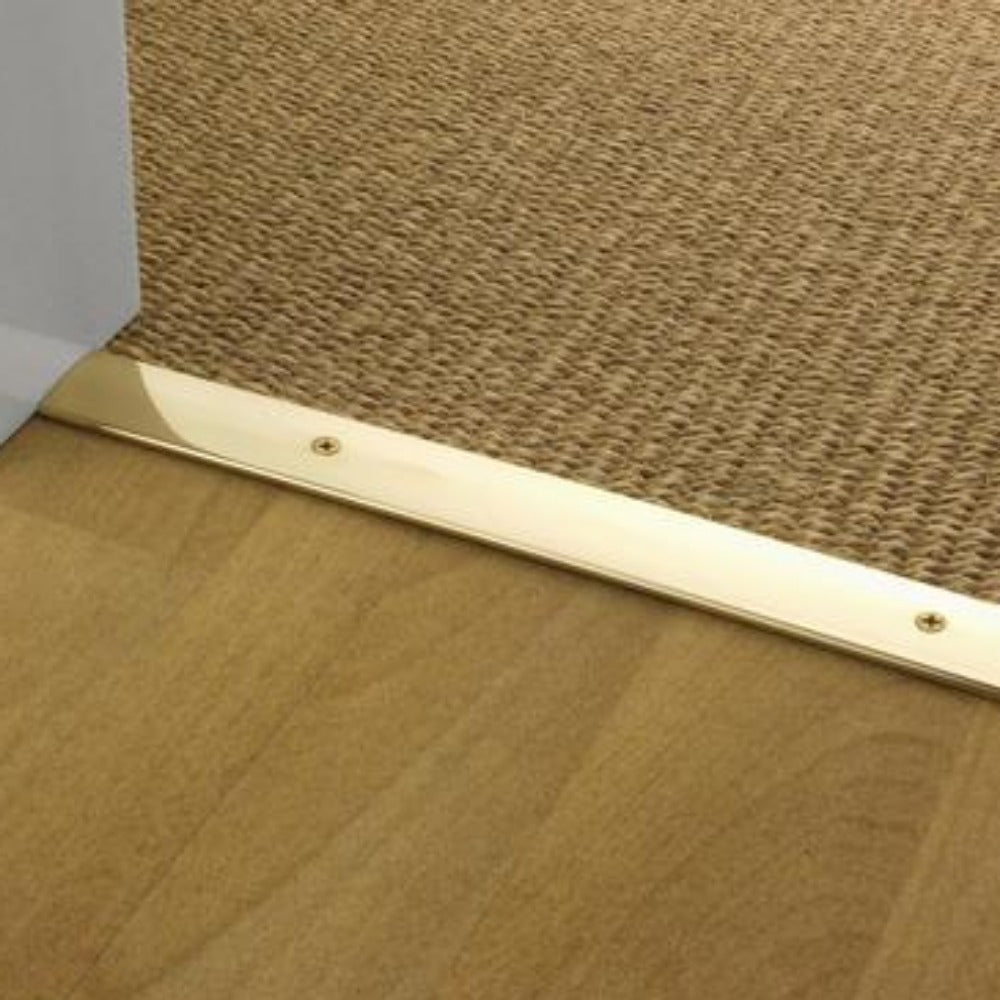 Image of Stairrods Premier Trim Cover Polished Brass