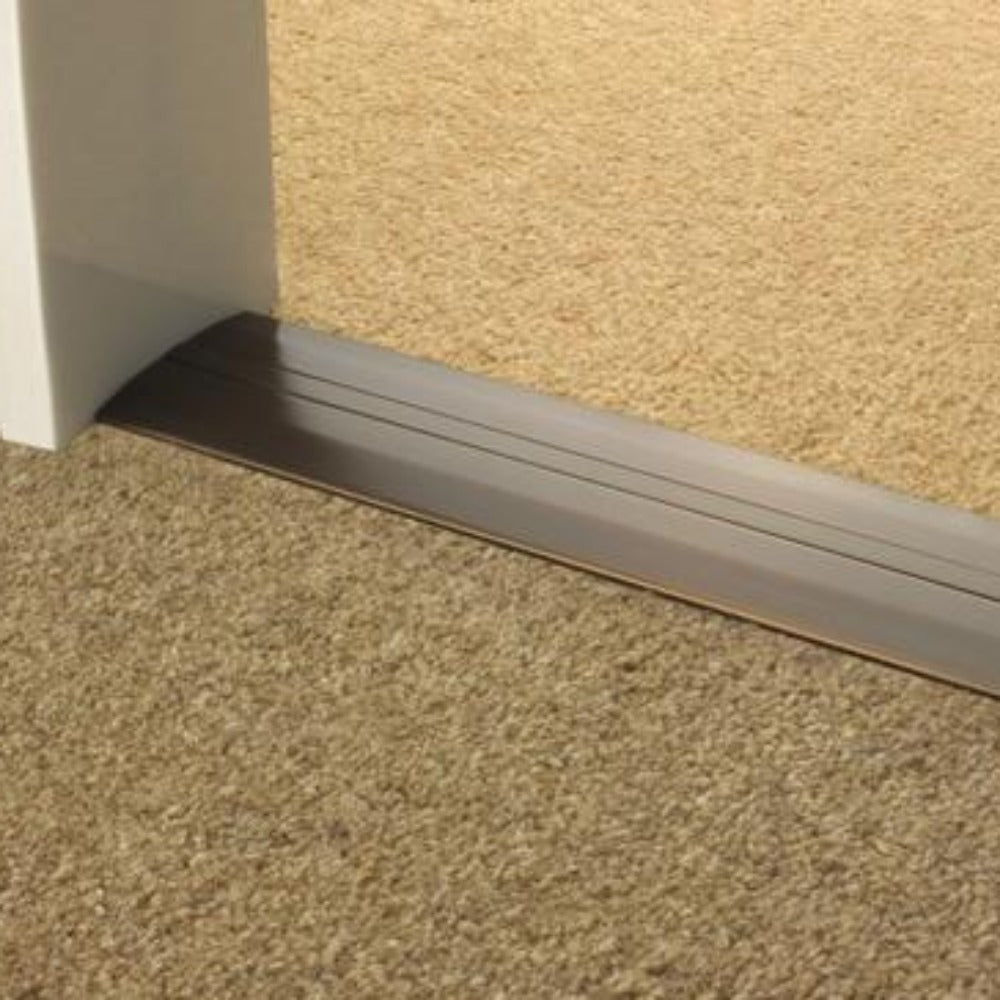 Stairrods Premier Posh Flooring Trim metal transition strip between two carpet types